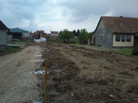 Molnár ház építése 1. Fázis